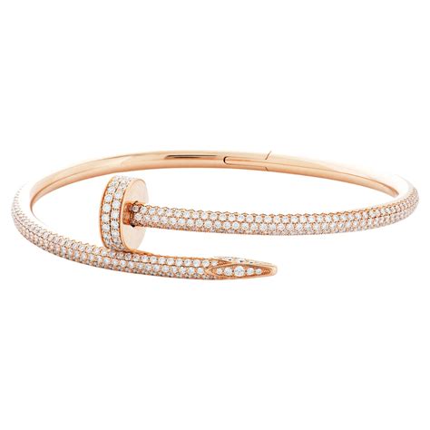 cartier rose gold nail bracelet